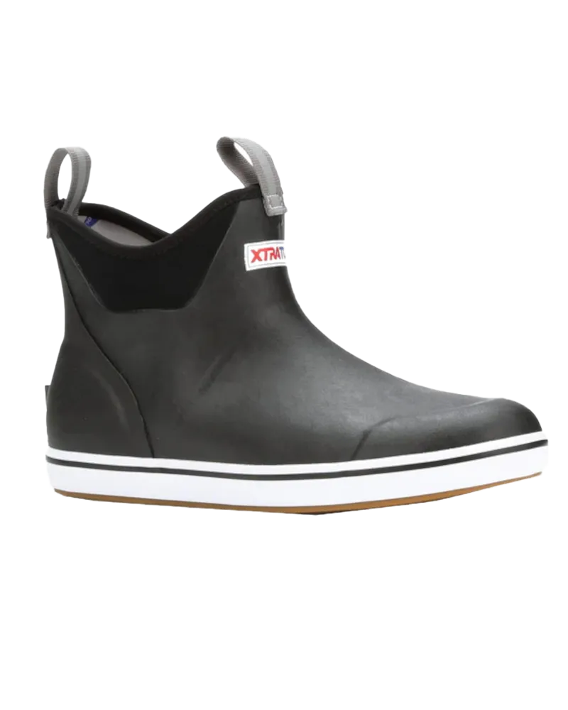 6" Ankle Deck Boots in Black