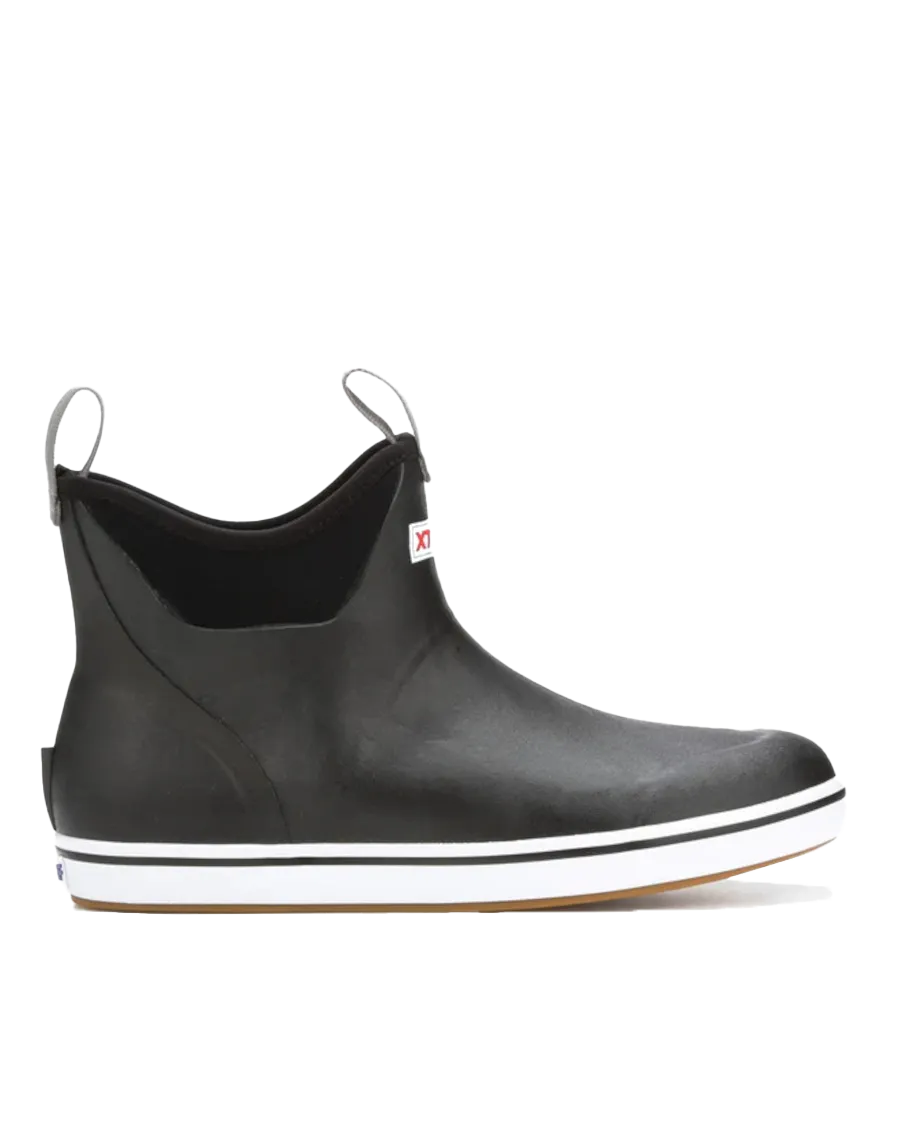 6" Ankle Deck Boots in Black