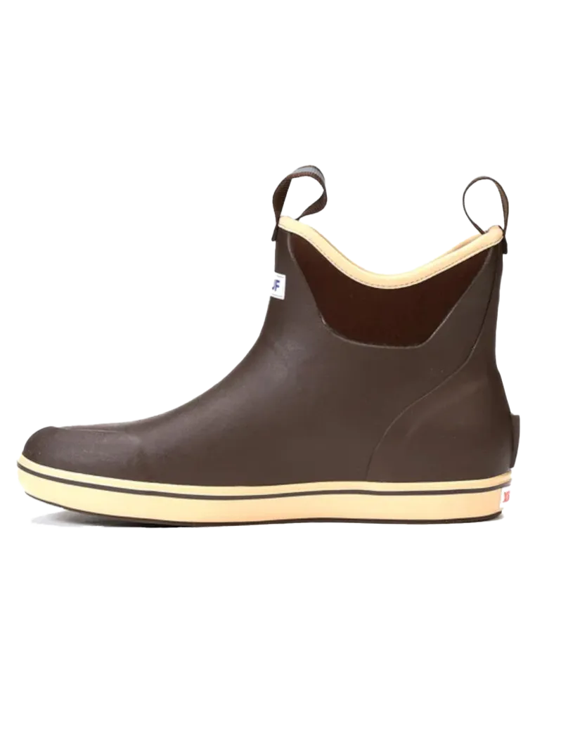 6" Ankle Deck Boots in Chocolate Tan