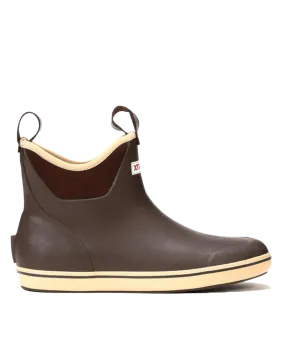 6" Ankle Deck Boots in Chocolate Tan