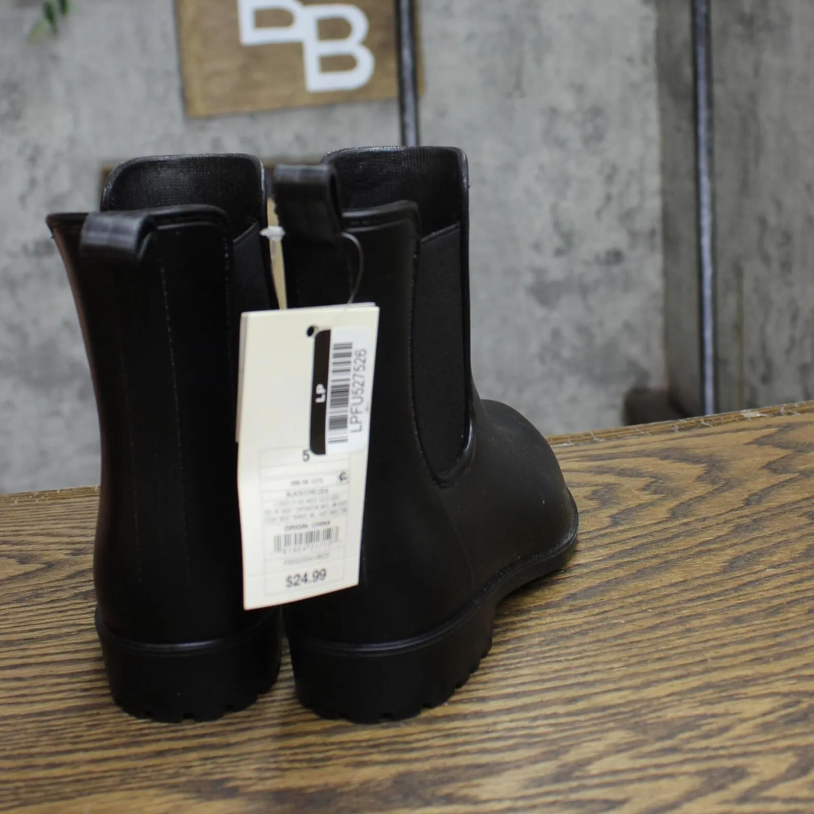 A New Day Womens Chelsea Rain Boots 81885620 Black 5M