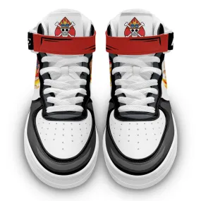 Ace Sneakers Air Mid OP Custom Anime Shoes