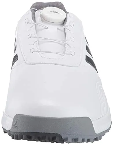 adidas Men's CP Traxion BOA Golf Shoe, FTWR White/Grey six/Silver Metallic, 9.5 M US