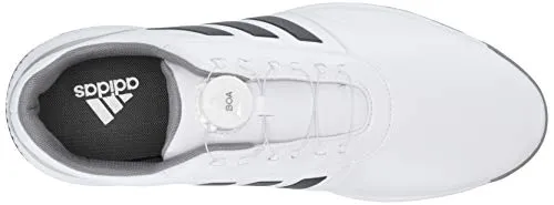 adidas Men's CP Traxion BOA Golf Shoe, FTWR White/Grey six/Silver Metallic, 9.5 M US