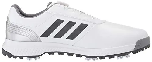 adidas Men's CP Traxion BOA Golf Shoe, FTWR White/Grey six/Silver Metallic, 9.5 M US