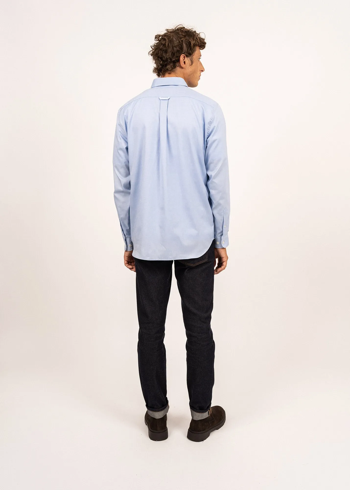 Amboise long sleeve shirt - regular fit, in cotton oxford (CIEL)