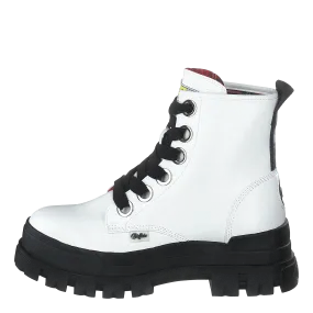 Aspha Lace Up Hi White