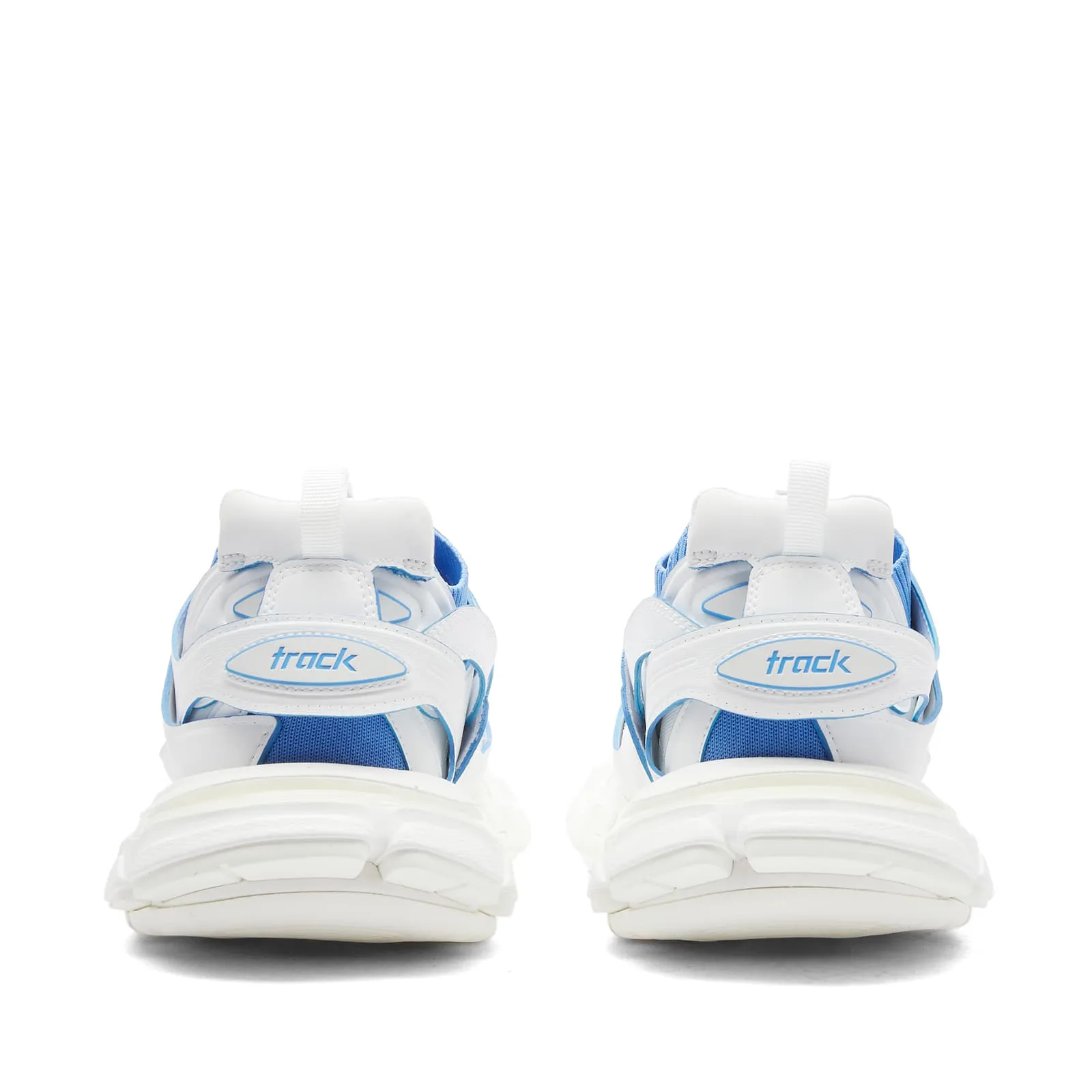 Balenciaga Track Sock Sneakers, White and Blue