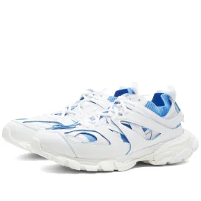 Balenciaga Track Sock Sneakers, White and Blue