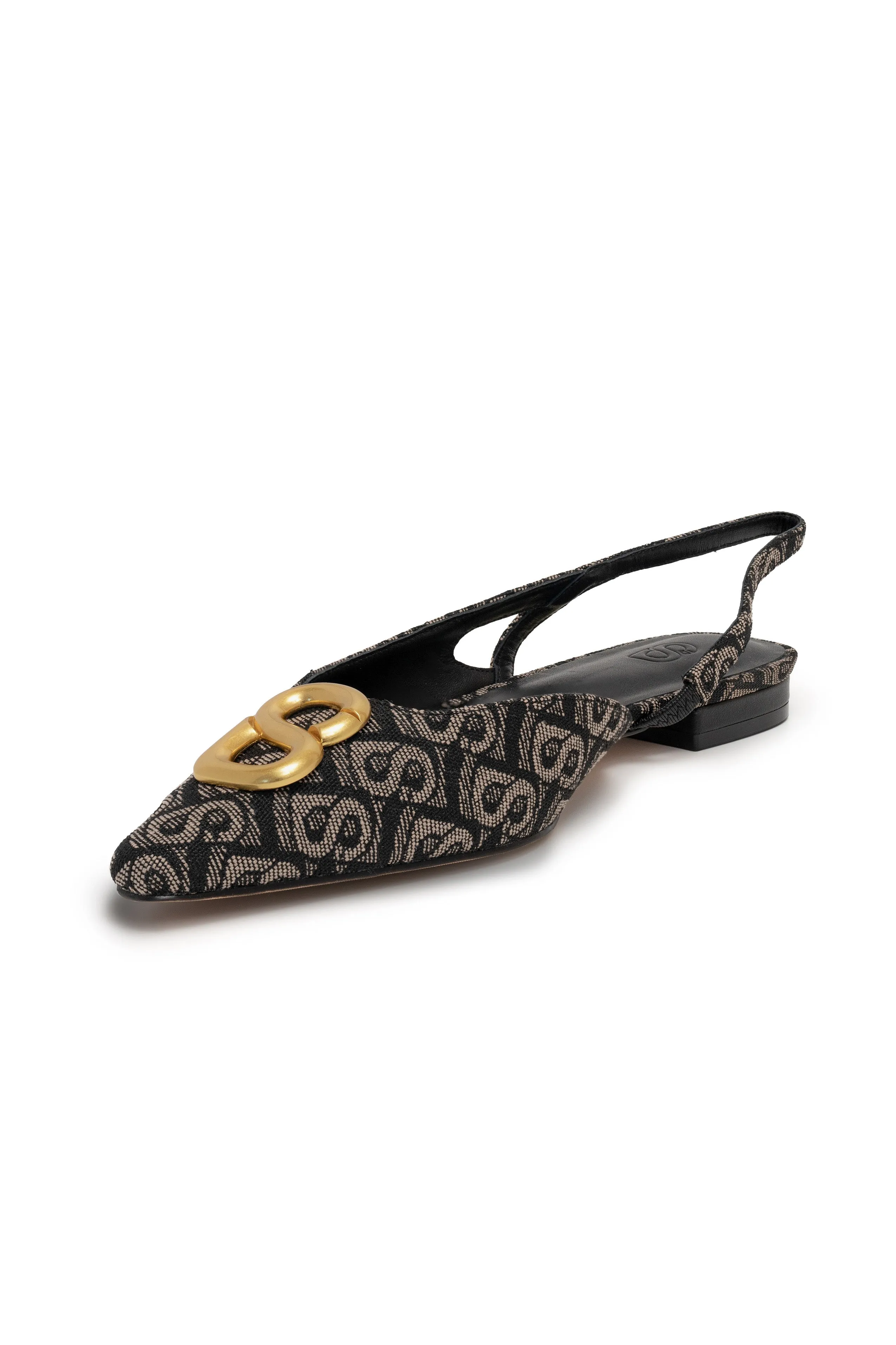 Bimu Slingback Shoes - Black