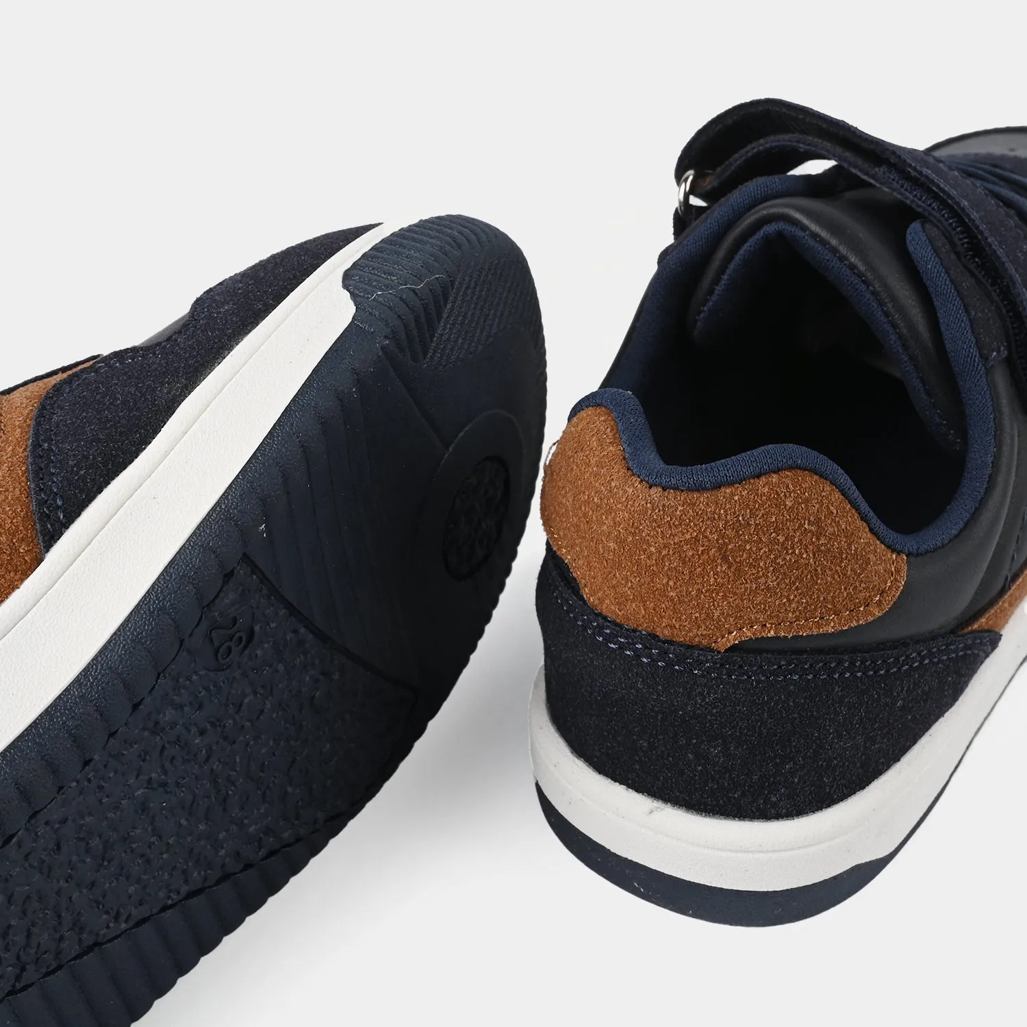 Boys Sneaker H619-D1-Navy/Camel