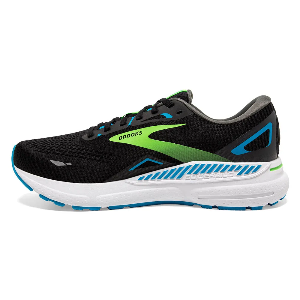 Brooks Adrenaline GTS 23 Wide (Mens) - Black/Hawaiian Ocean/Green