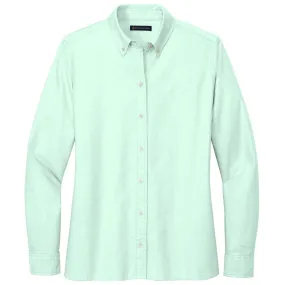 Brooks Brothers Women's Soft Mint Casual Oxford Cloth Shirt