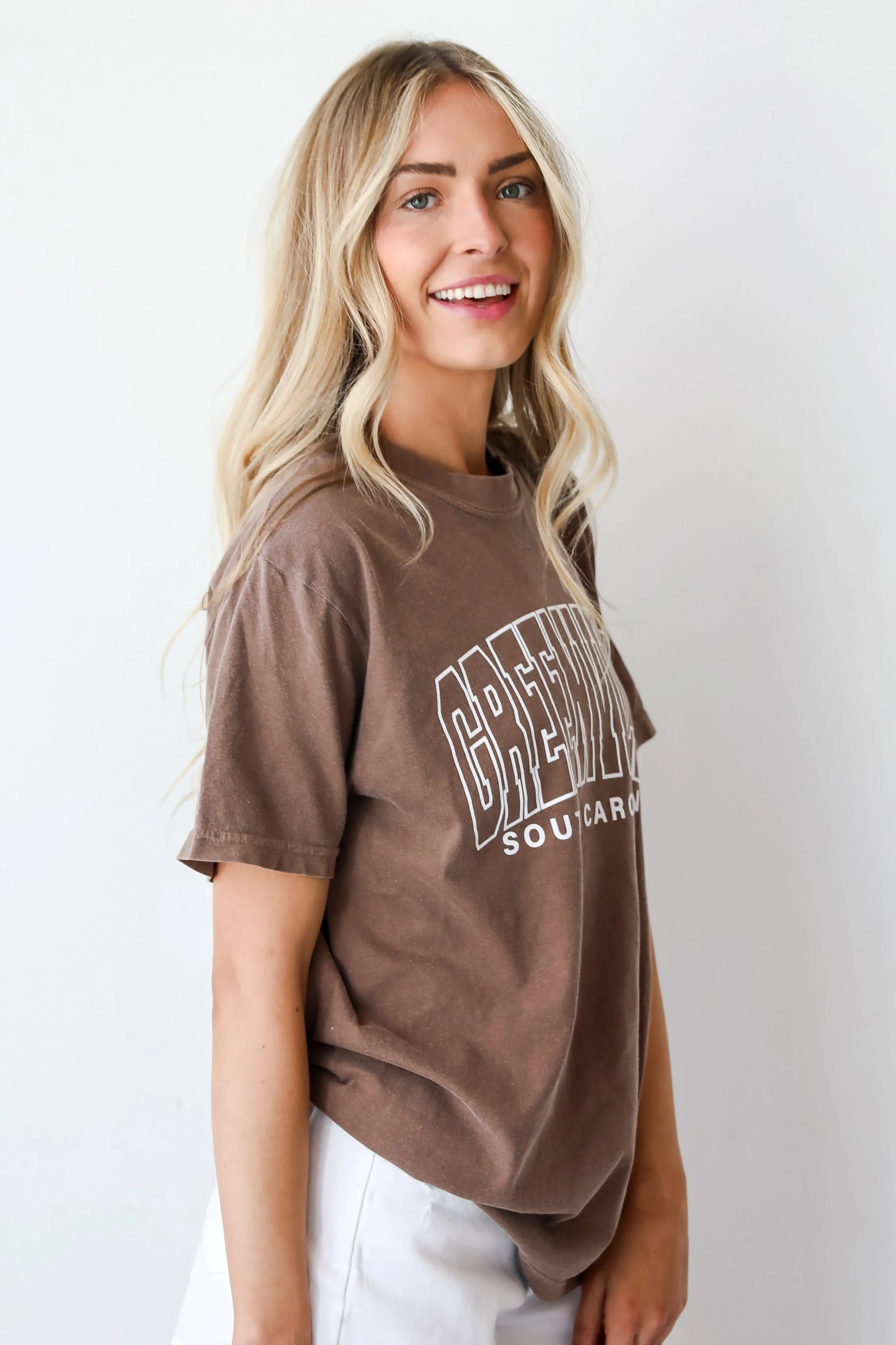 Brown Greenville South Carolina Tee