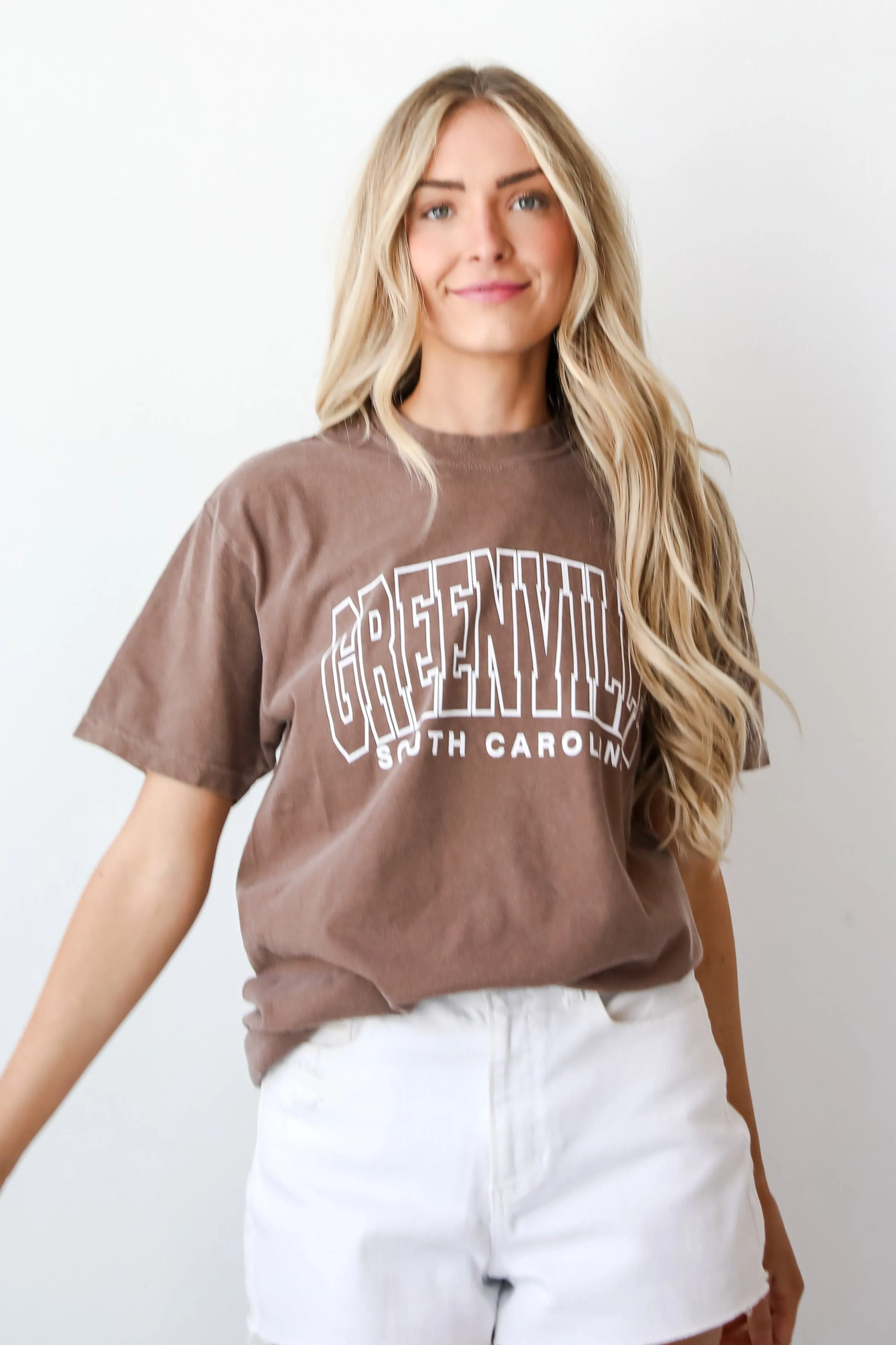 Brown Greenville South Carolina Tee