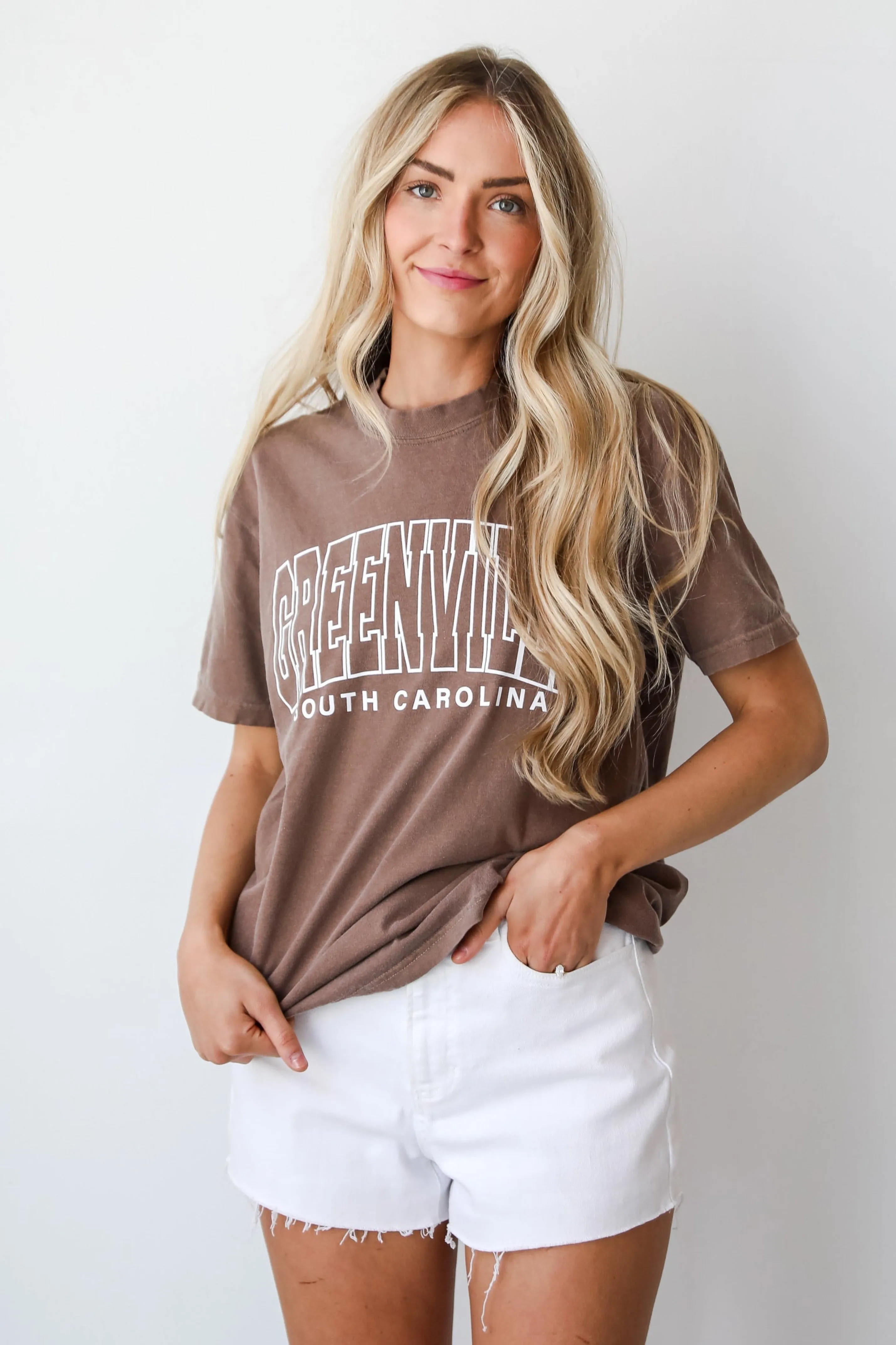 Brown Greenville South Carolina Tee