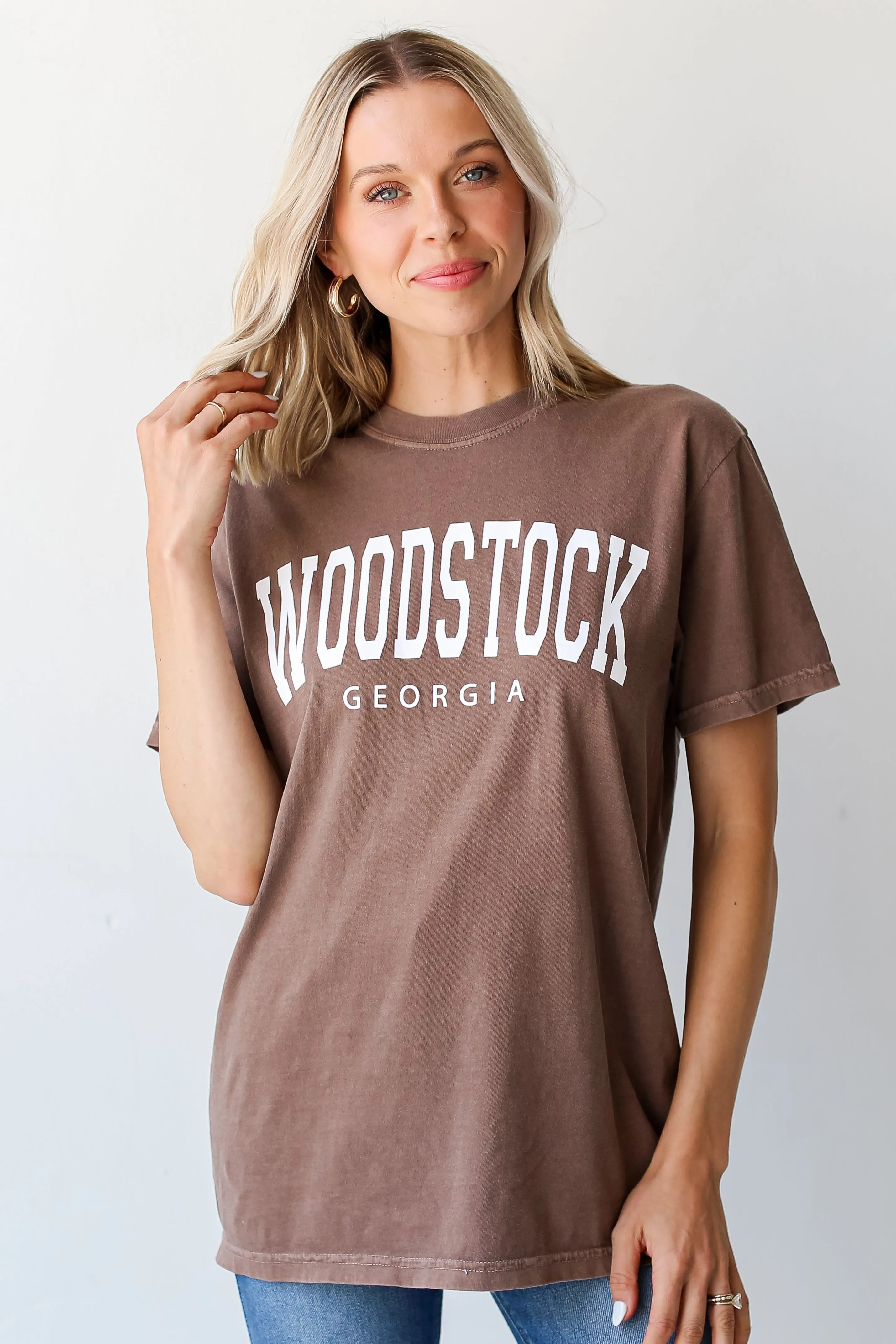 Brown Woodstock Georgia Tee