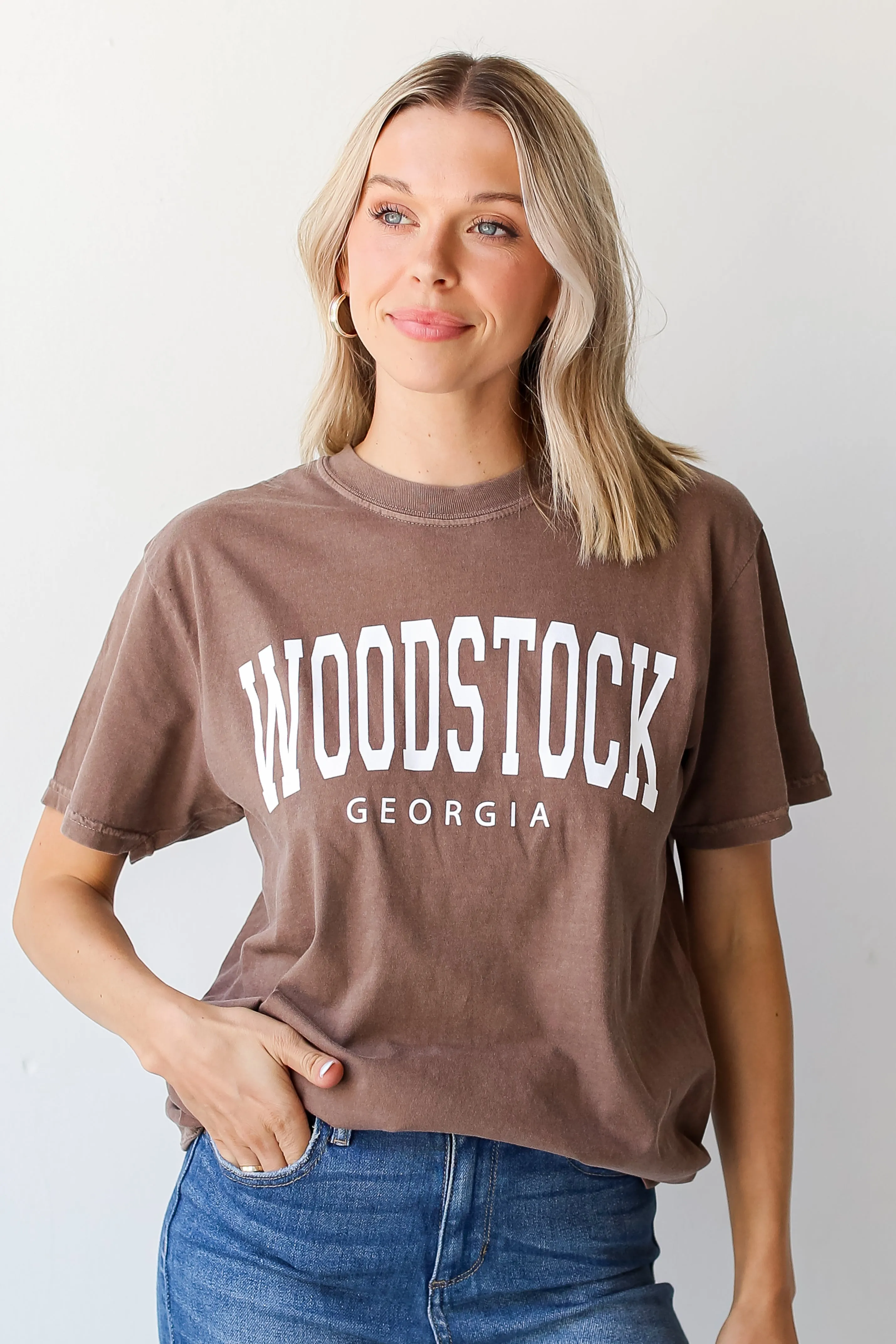 Brown Woodstock Georgia Tee