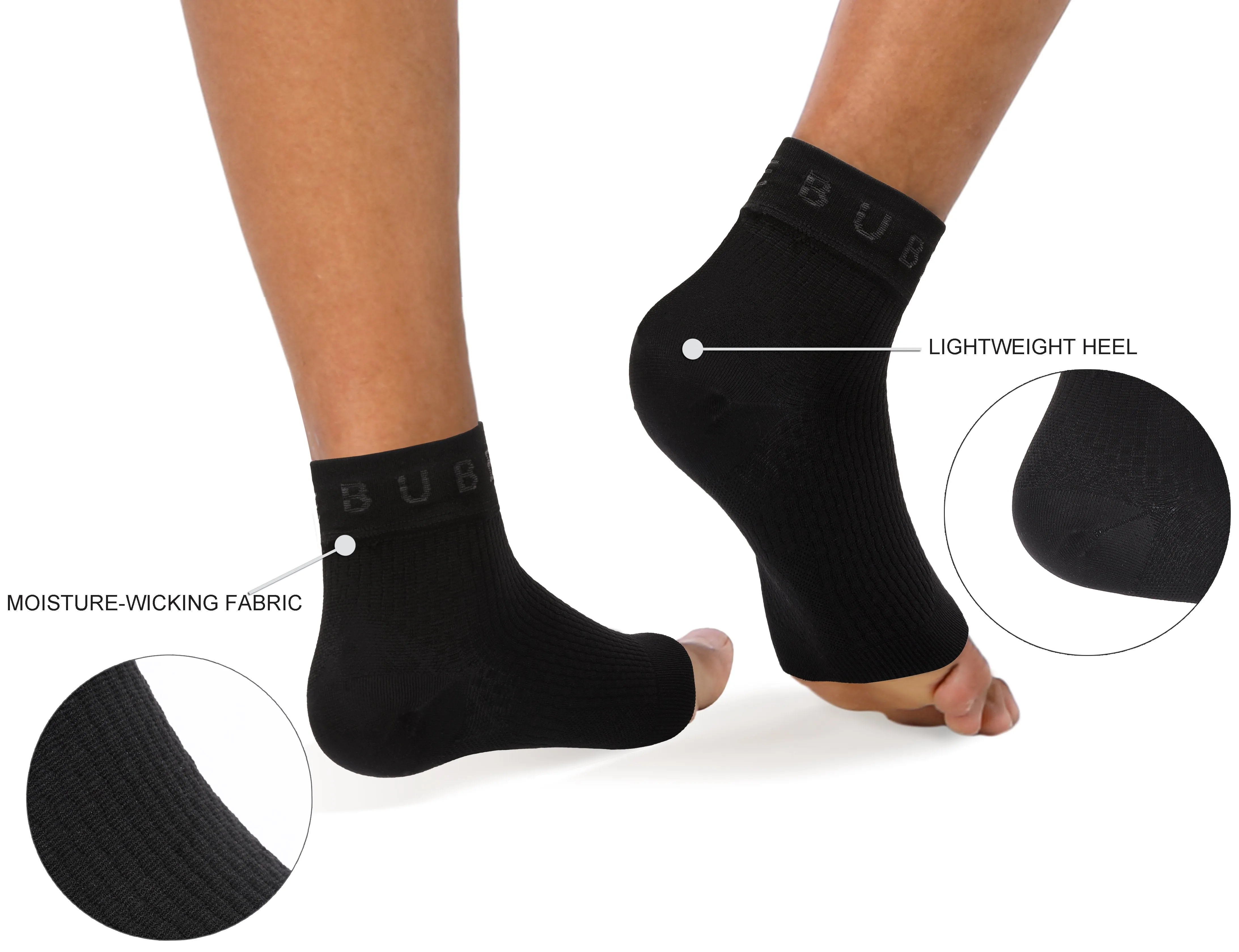 BUBBLELIME 80N/20S Compression Arch Support Ankle Brace_Pilates