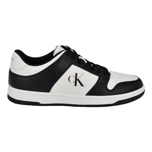 Calvin Klein Men's Davery Sneaker, Black/White 001, 13