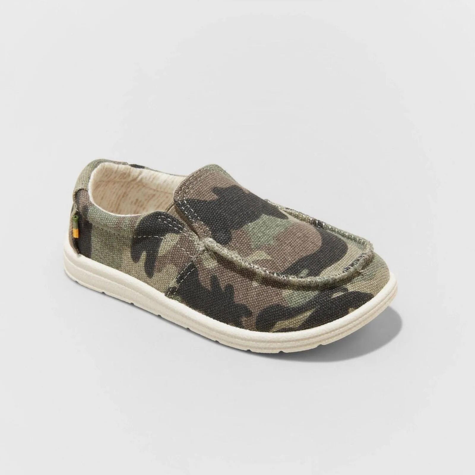 Cat & Jack Toddler Boys Milo Slip-On Sneakers 86806774 Camo Green 12T