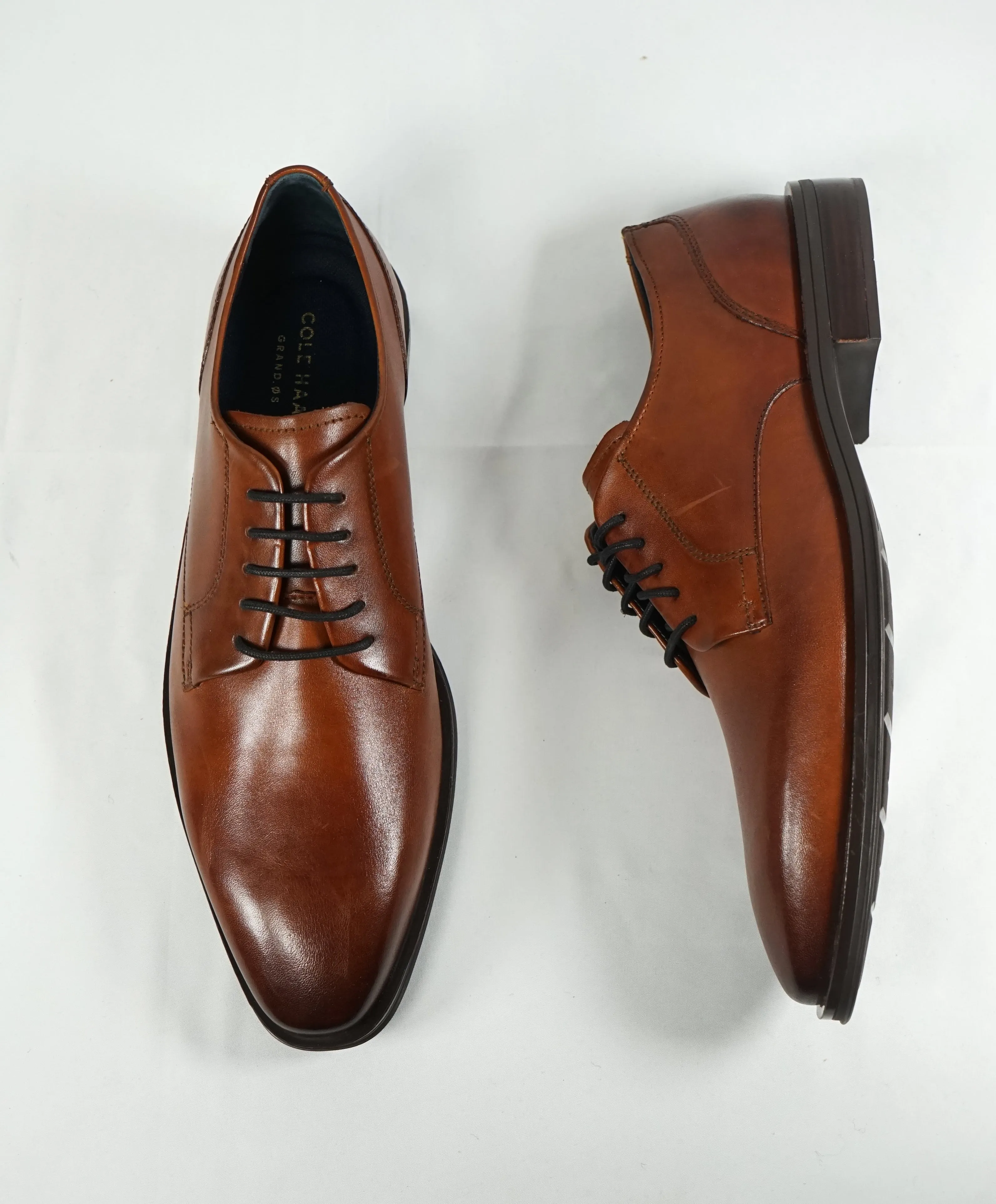 COLE HAAN - Air Grand OS Sleek Brown Oxfords Padde Insole - 10.5