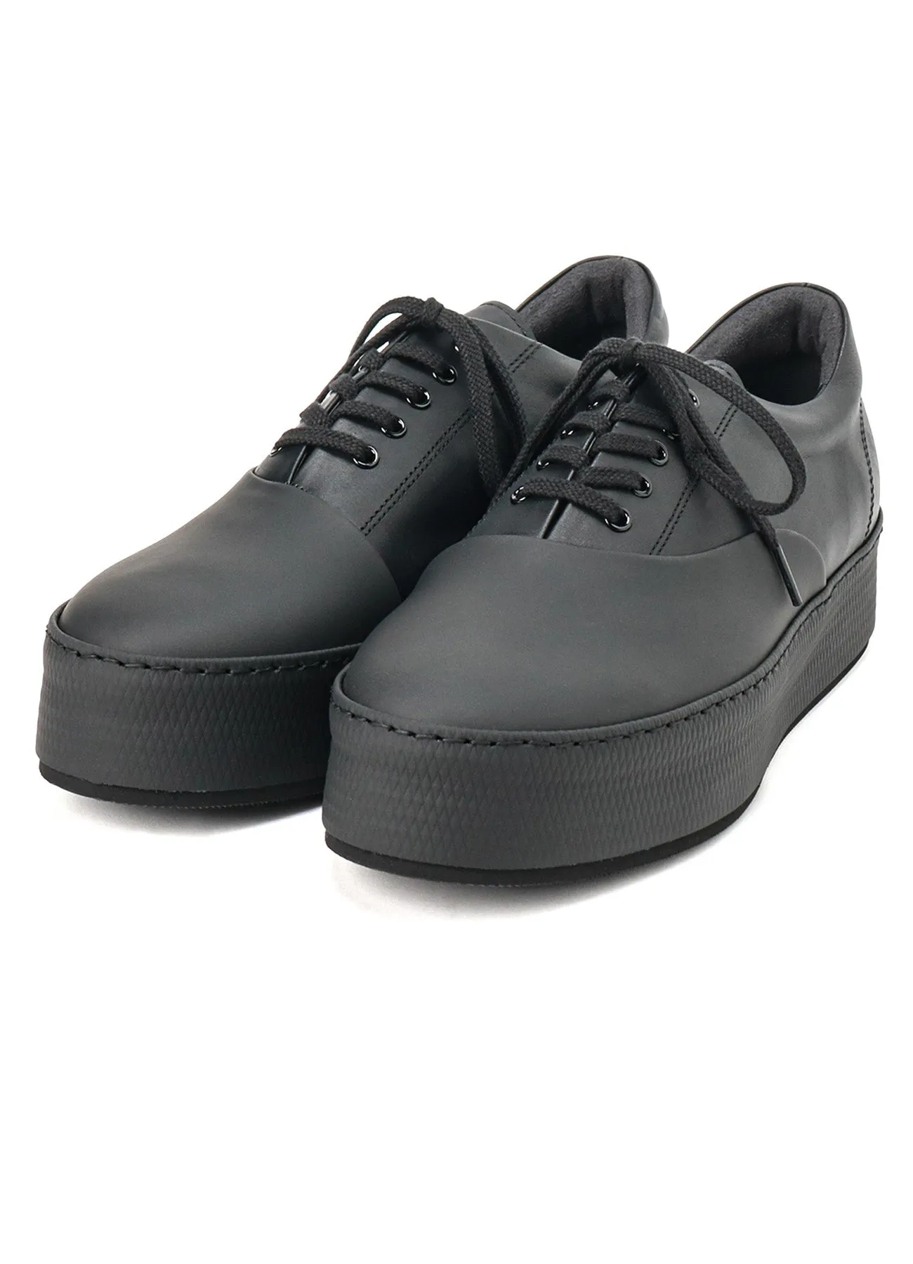 COW LEATHER ASYMMETRIC SNEAKER