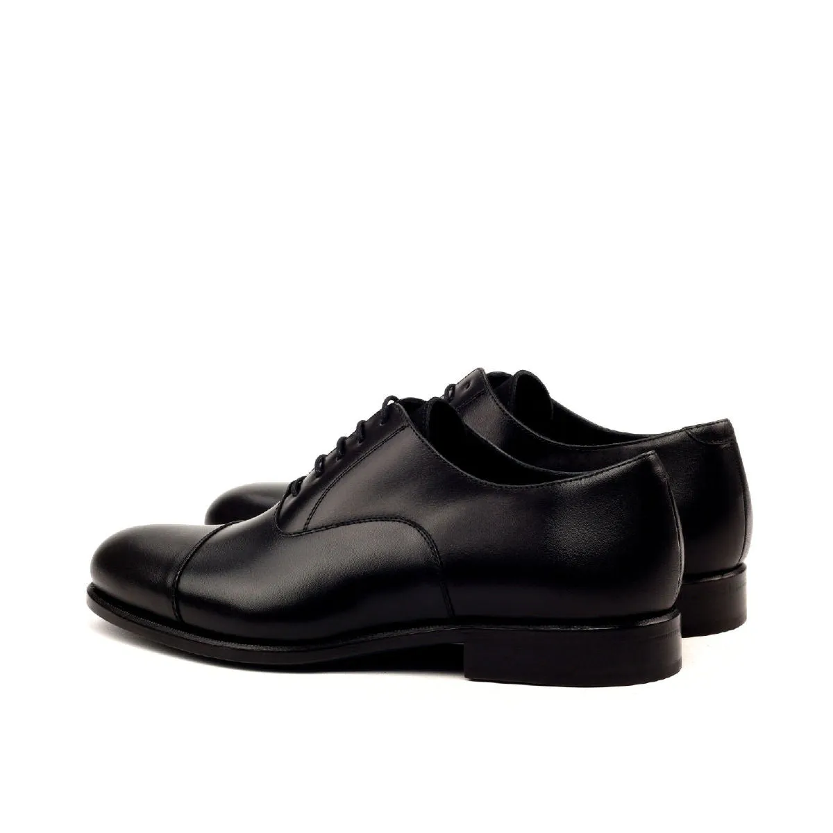 DapperFam Rafael in Black Men's Italian Leather & Lux Suede Oxford