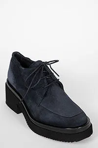 Elvis Blue Suede Oxford Loafer