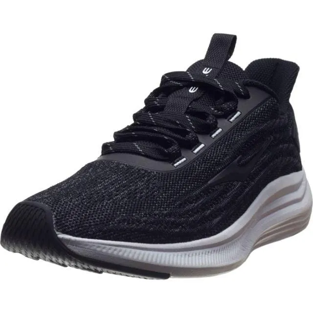 Erke Cushioning Men Running Shoes Black/White