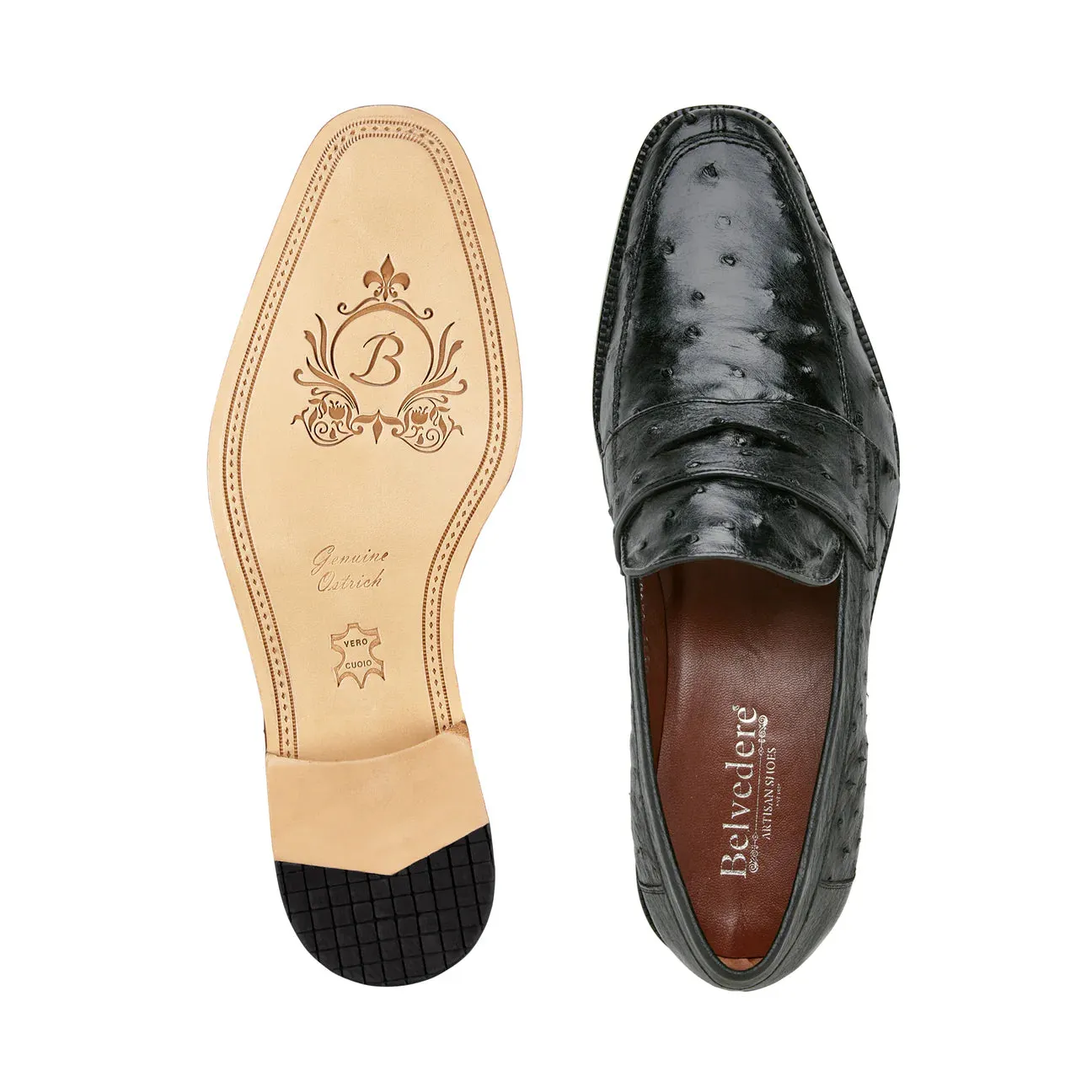 Espada Ostrich Loafer by Belvedere