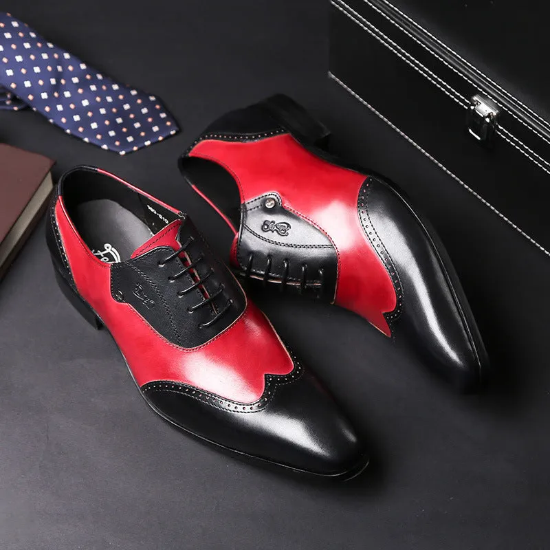 Genuine Leather Formal Business Leather Shoes Men