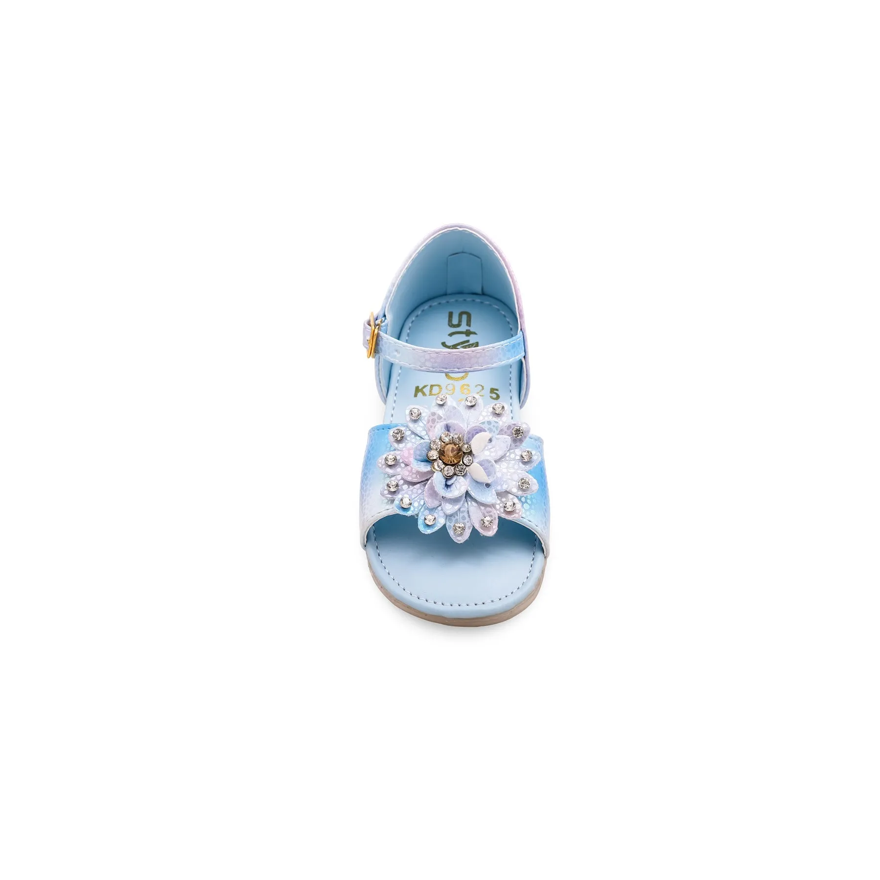 Girls Sky Blue Formal Sandal KD9625