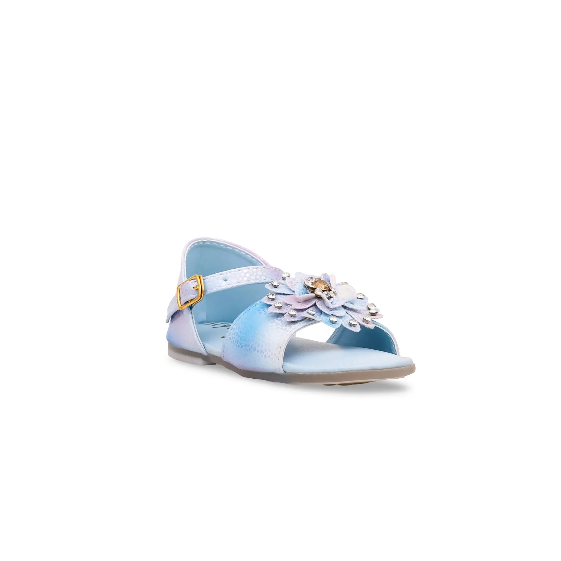 Girls Sky Blue Formal Sandal KD9625