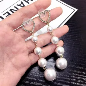 Heart shape pearl Earrings