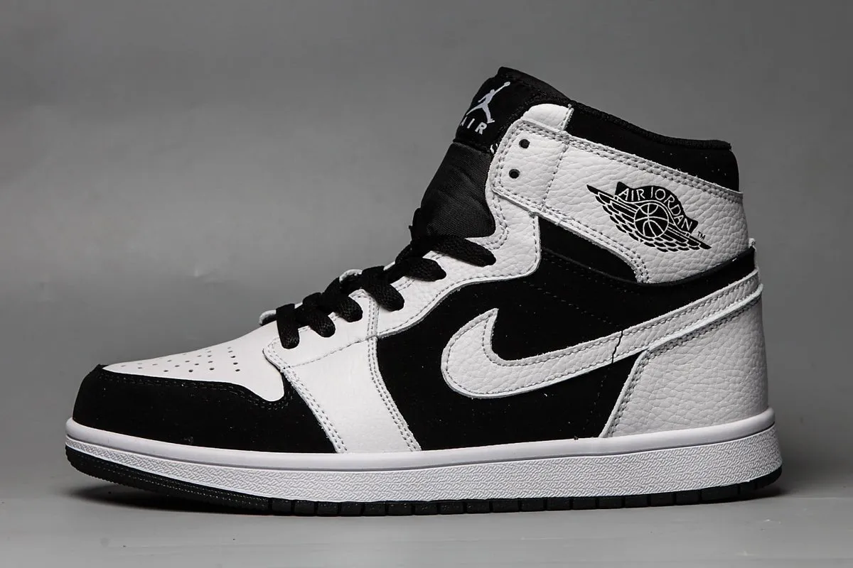 JORDAN 1 MID x WHITE BLACK