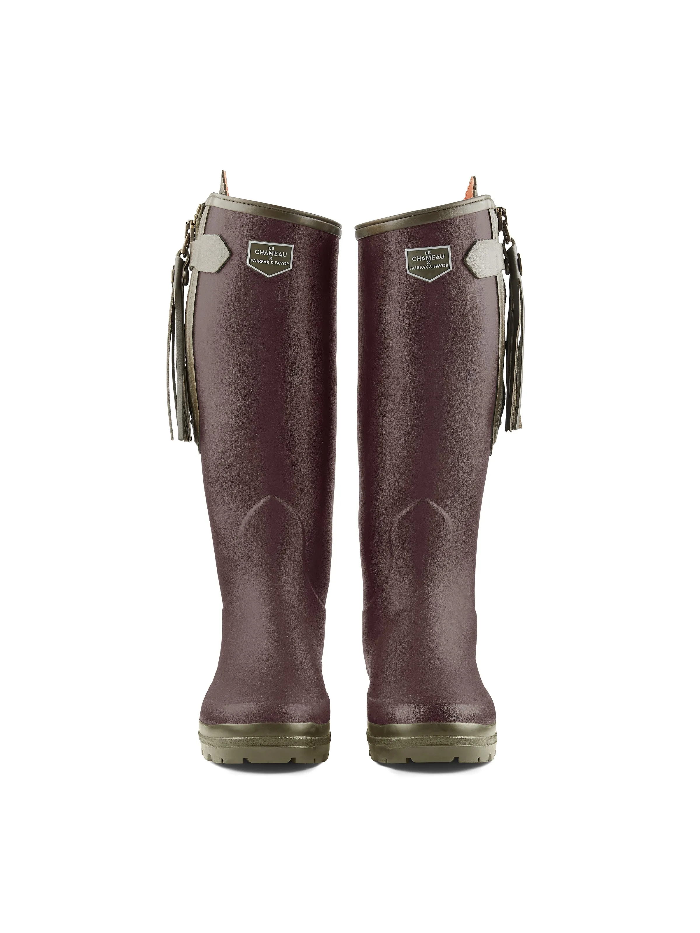 L'Alliance Neoprene Lined Wellington Boot (Regular Fit) - Cherry