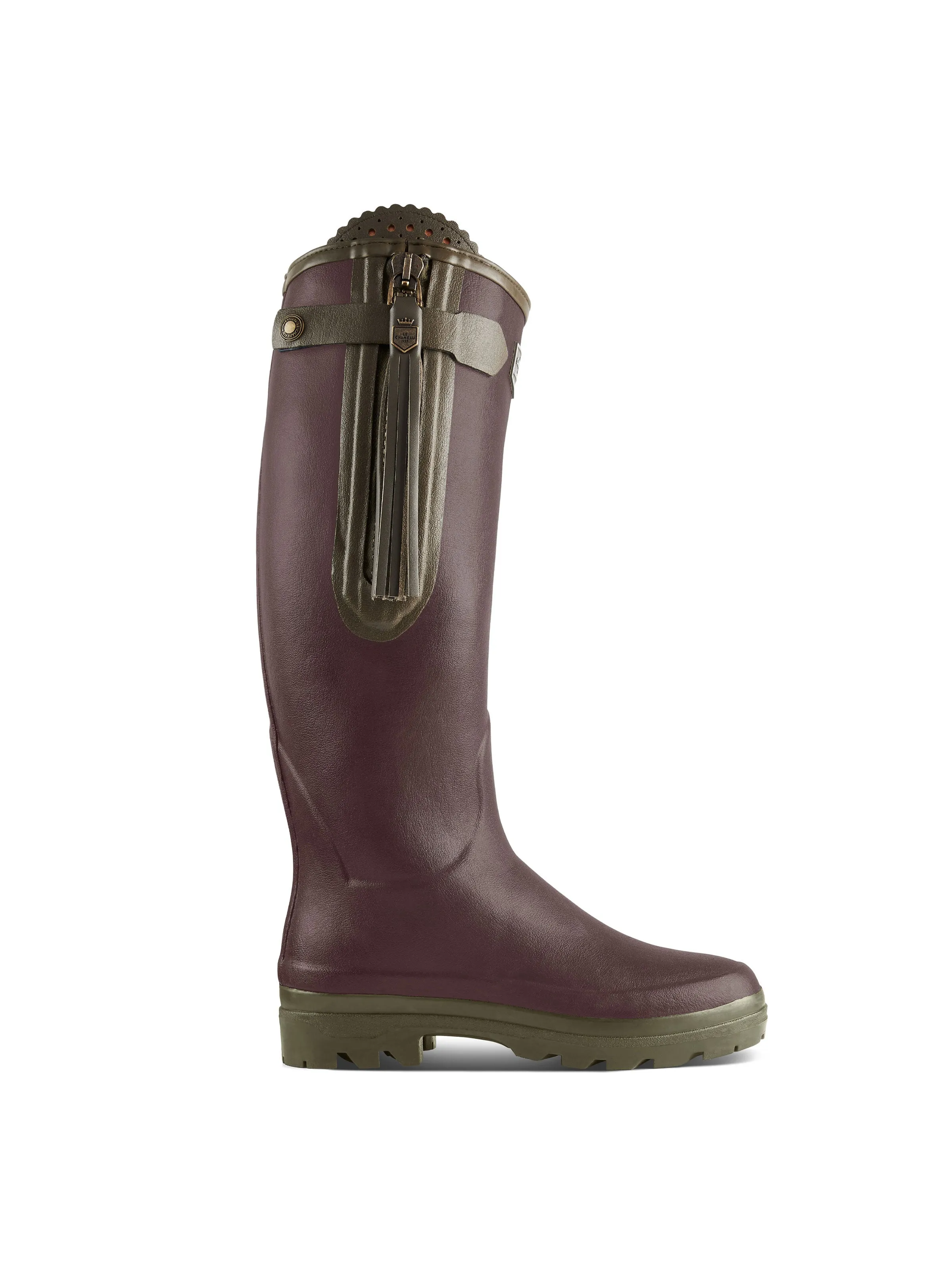 L'Alliance Neoprene Lined Wellington Boot (Regular Fit) - Cherry