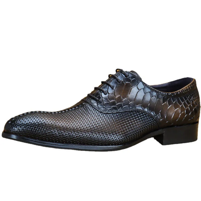 Leather Men's Top Layer Cowhide Formal Business Shoes