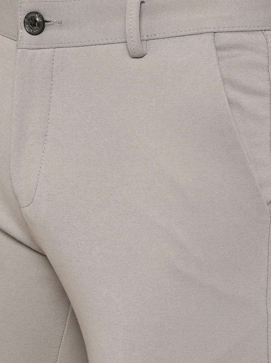 Light Grey Washed Venice Fit Casual Trouser | JadeBlue