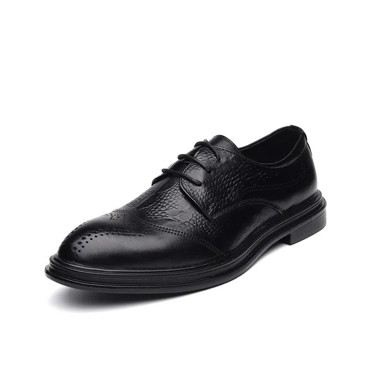 Men's Business Brogue Formal Wear Leather Shoes