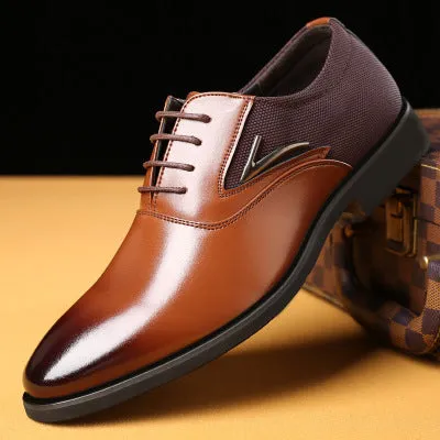 Men's  business casual shoes British fashion men's Shoes Leather