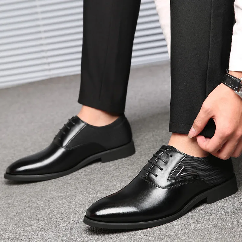 Men's  business casual shoes British fashion men's Shoes Leather