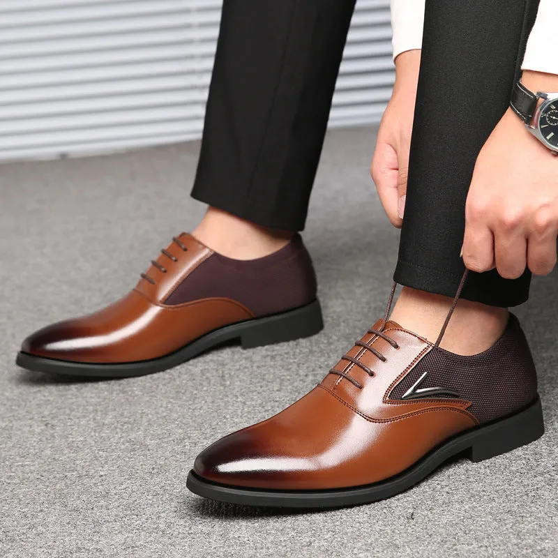 Men's  business casual shoes British fashion men's Shoes Leather