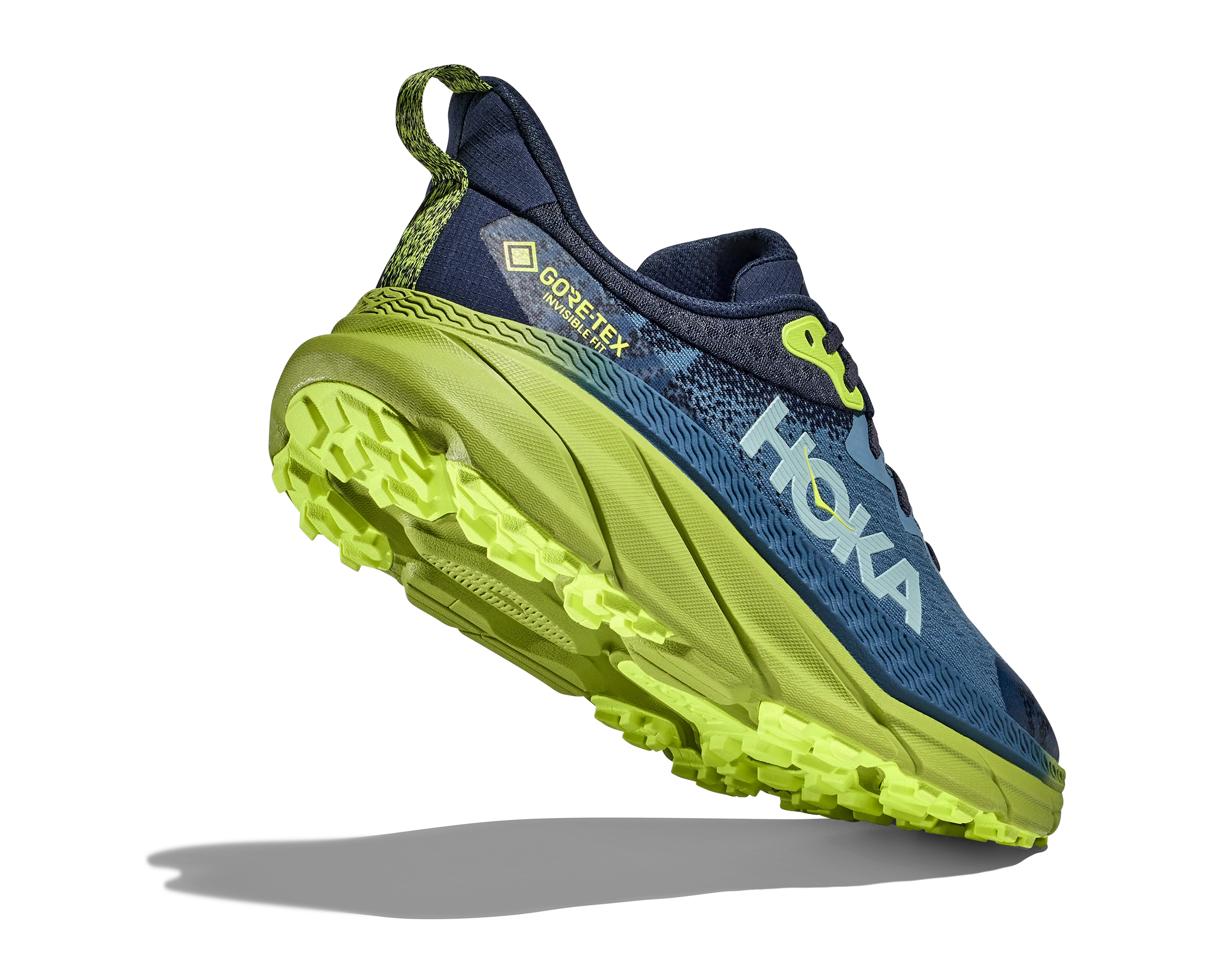 Men's Hoka Challenger 7 GTX Color: Outer Space/Dark Citron