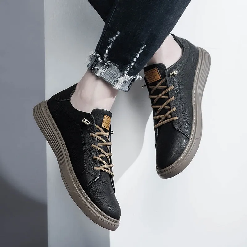 Men's Lace Up Oxford Leather Shoes