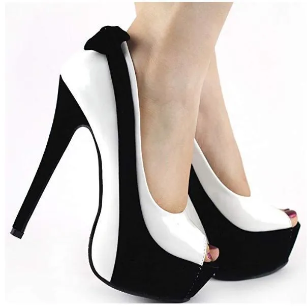 Modern Black Stripe Open Toe Bridal Dress Shoes