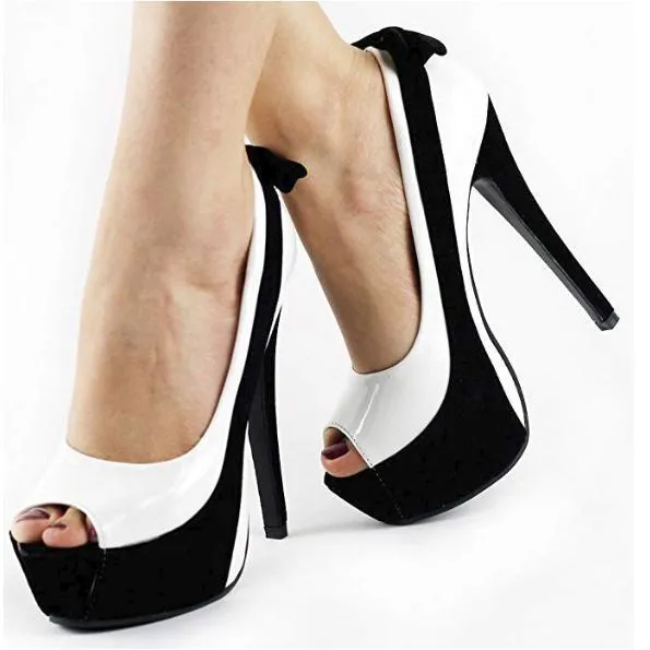 Modern Black Stripe Open Toe Bridal Dress Shoes