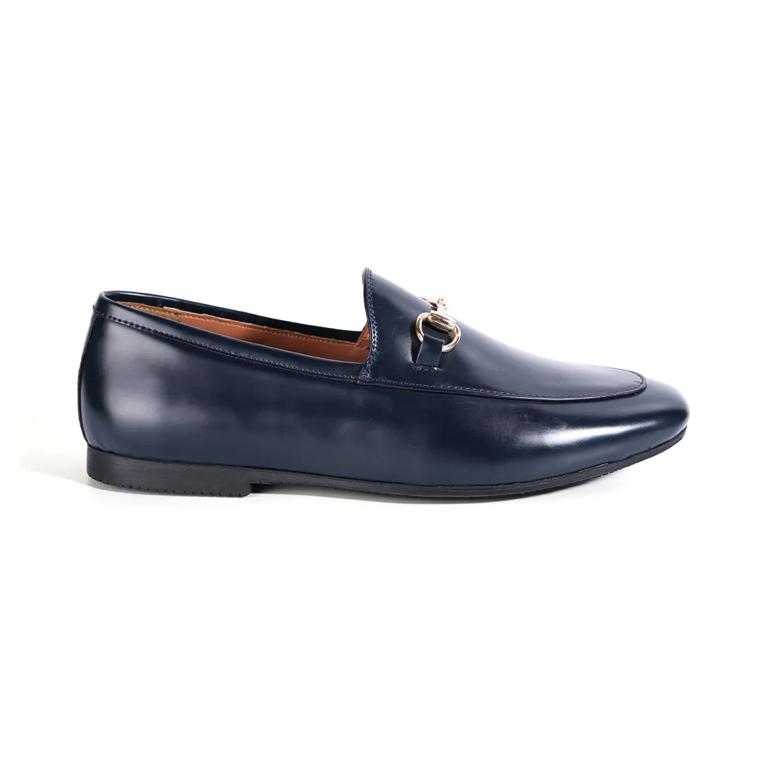 Monkstory Horsebit Flexi Business Slip-Ons - Blue