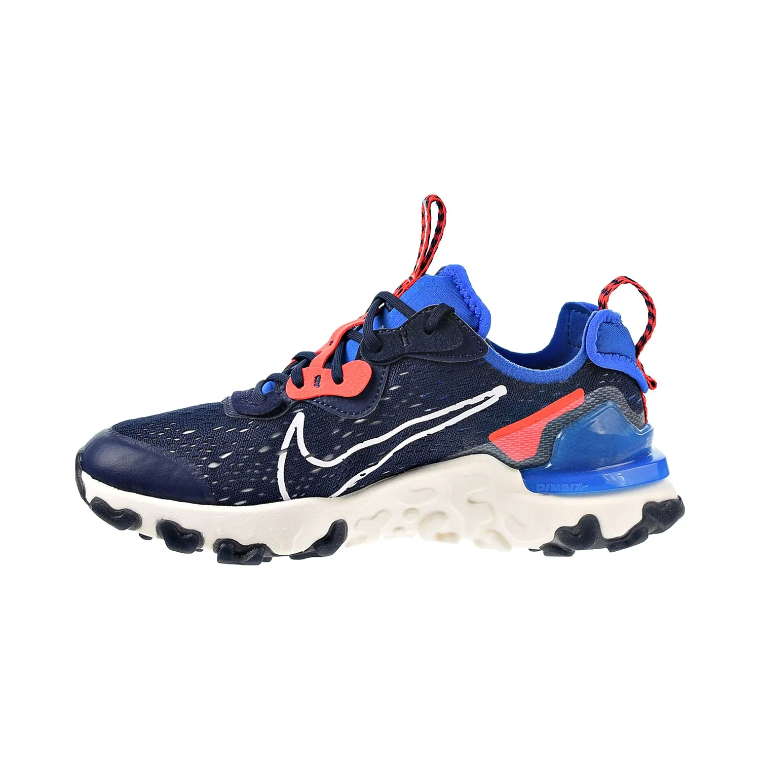 Nike React Vision Big Kid's Shoes Midnight Navy-White